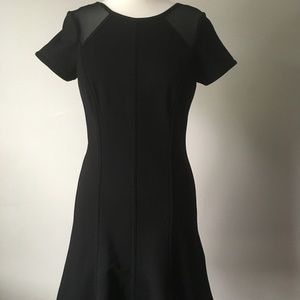 NWT Ann Taylor Sheer Insert Short Sleeve Dress